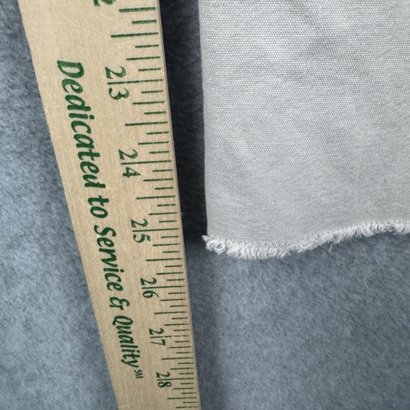 VTG Abercrombie & Fitch Pants Womens 12 Lace Up Front Wide Leg Crop Raw Hem Y2K - Picture 11 of 12